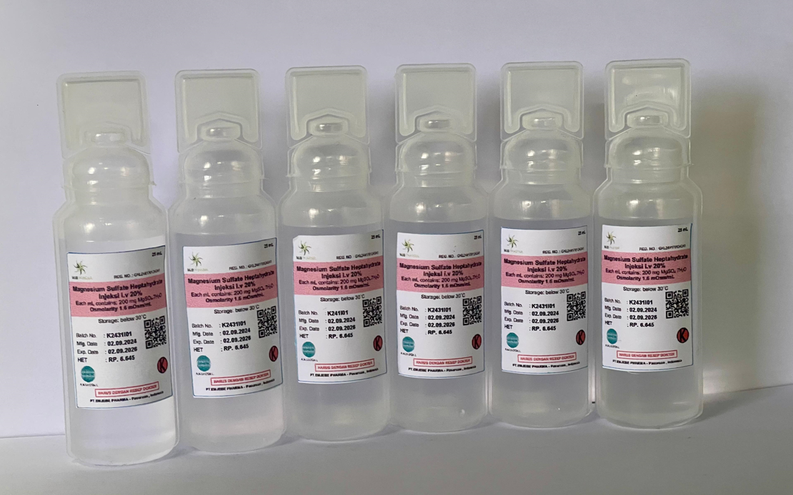 Magnesium Sulfate 20% Injeksi 25 mL