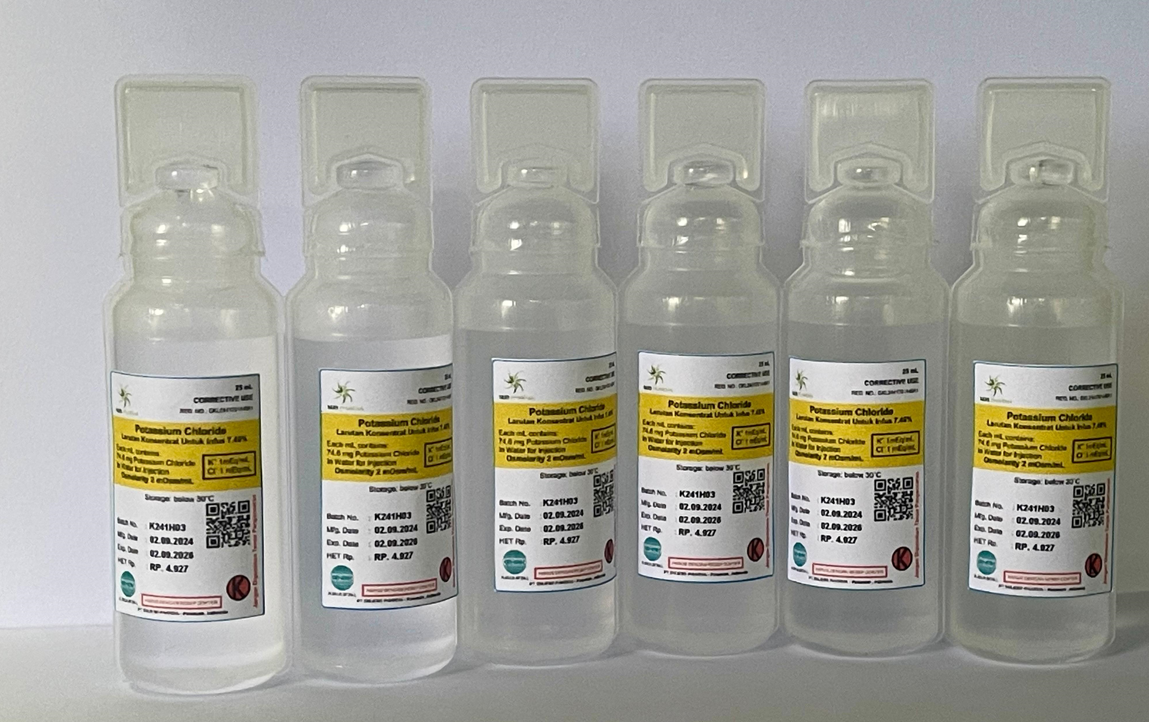 Potassium Chloride 7,46% Injeksi 25 mL